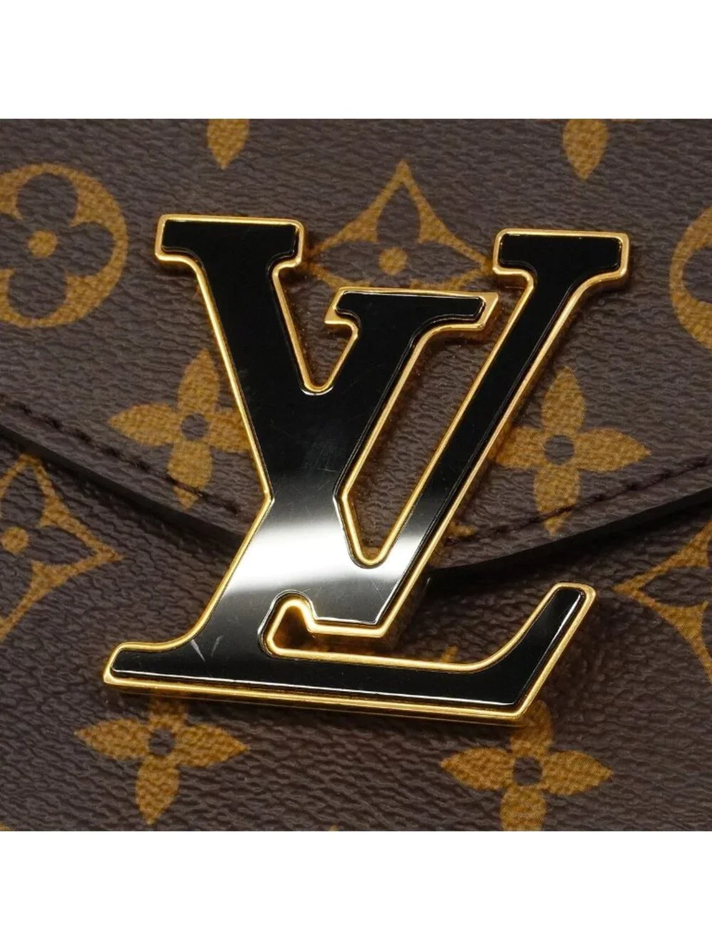 Louis Vuitton Shoulder Bag Monogram Passy Brown Black Cles
